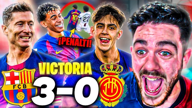 EL BARÇA GOLEA 3-0 al MALLORCA ¡¡GOLAZO DE LAMINE YAMAL y LÍDERES!! 🤬 ...