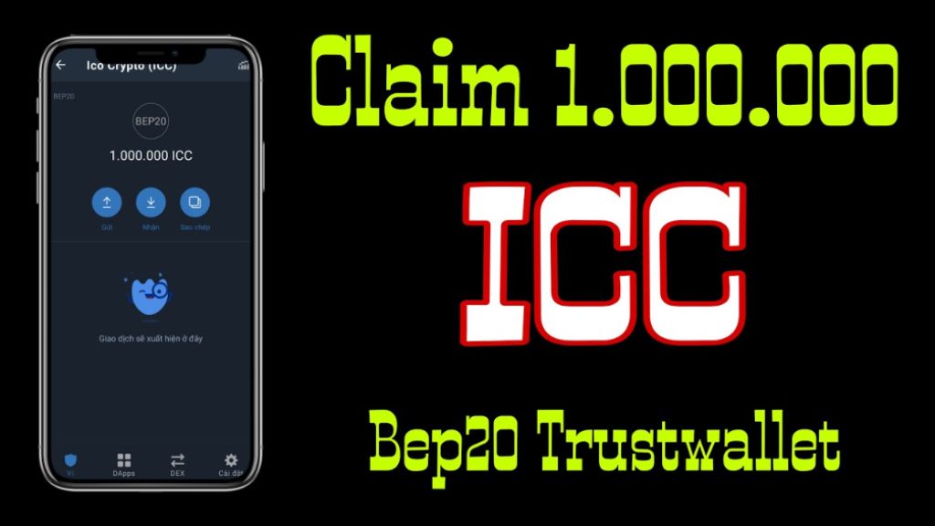 Claim 1 Triệu ICC , Hướng Dẫn Claim Token Ico Crypto Mạng BSC Ví ...
