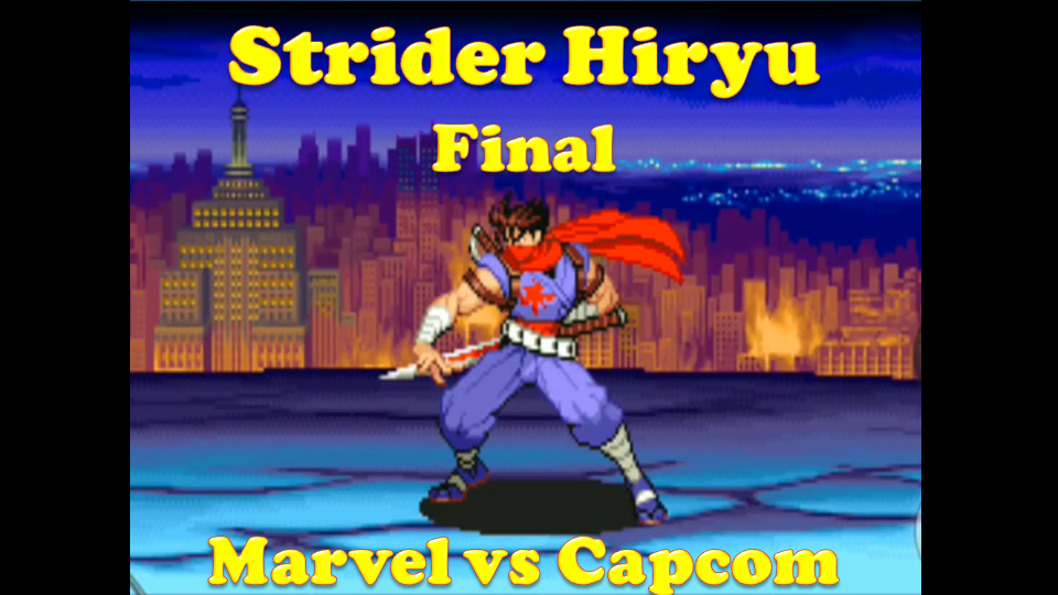 Strider Hiryu final Marvel vs Capcom - COS.TV