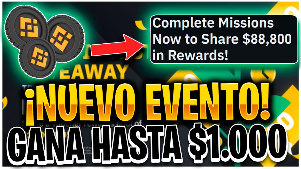🔴GANA HASTA $1.000 USDT GRATIS con este NUEVO EVENTO en BINANCE ⏳ ...
