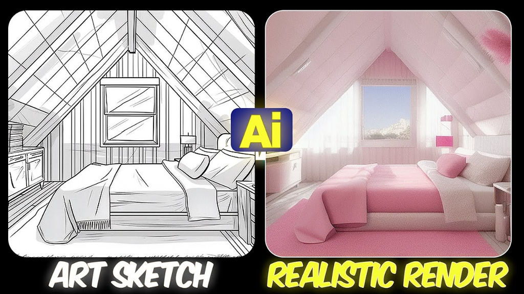FREE AI ARCHITECTURE RENDERING Turn a Sketch Into Render Using AI Step ...