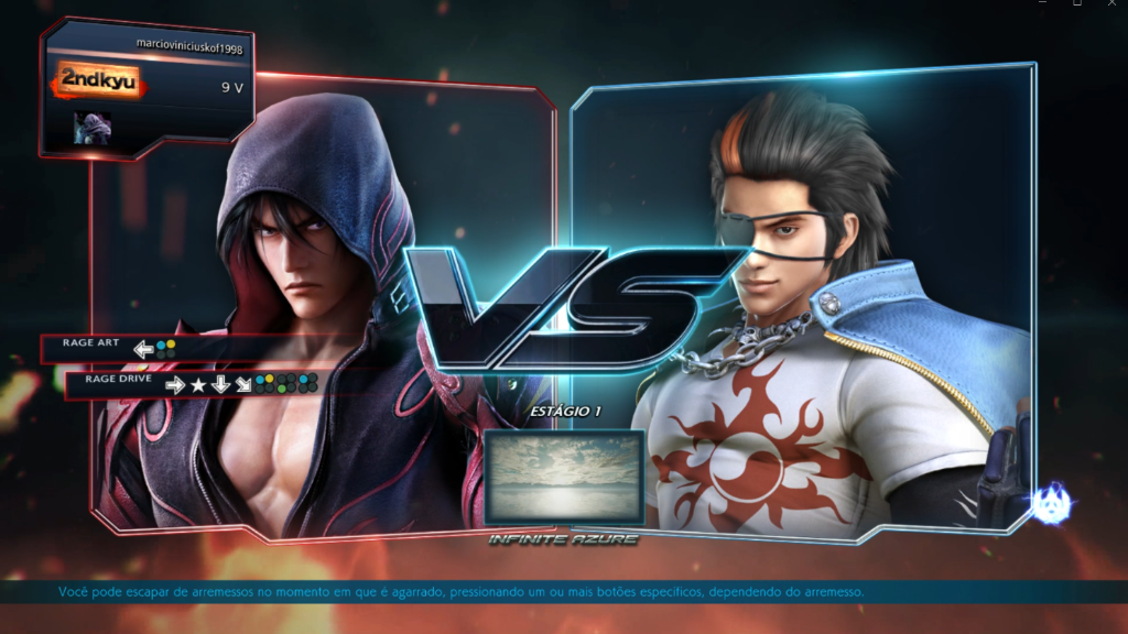 Tekken 7 (Steam) - Jin Kazama vs Hwoarang by MV KOF 97 - COS.TV