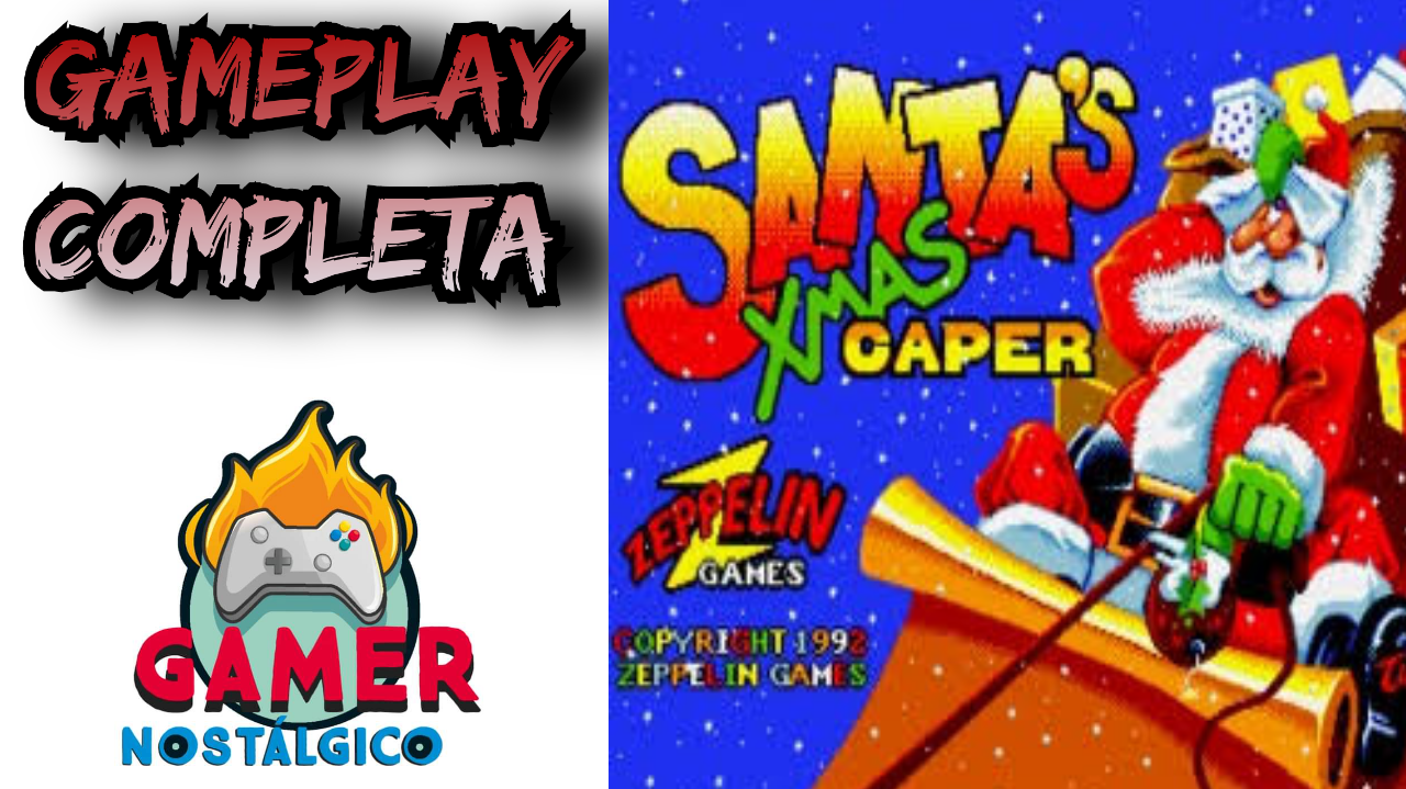 Santa's Xmas Caper Amiga Gameplay Completa Especial de Natal