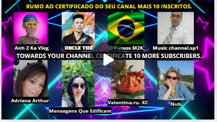 10 SEGUIDORES A MAIS - RUMO AO CERTIFICADO DO SEU CANAL#COS.TV# - COS.TV