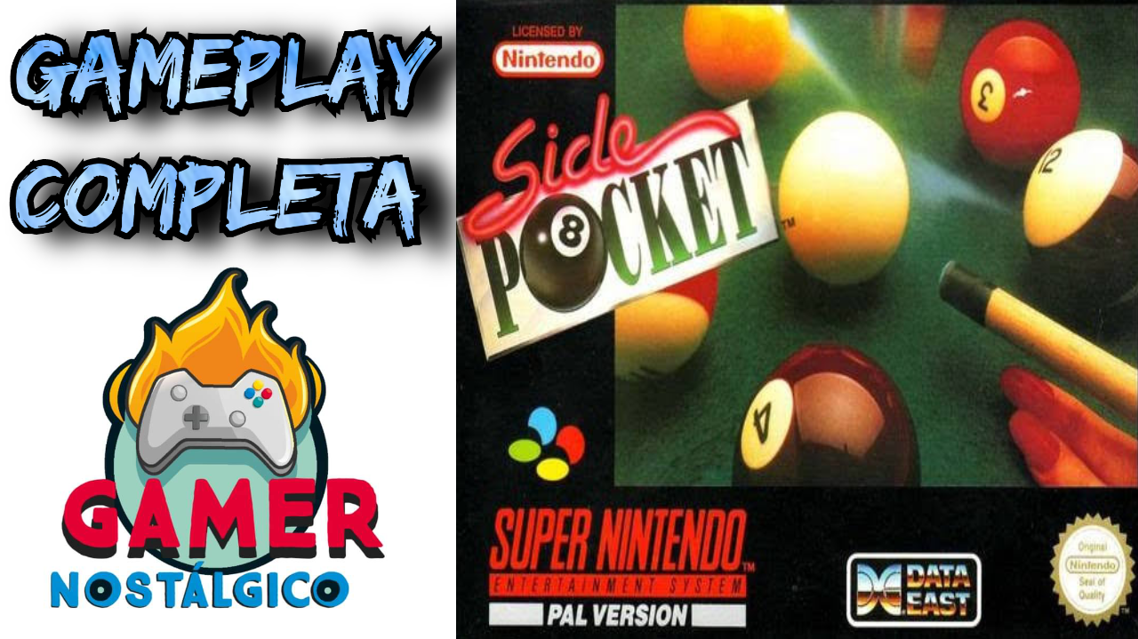 Side Pocket -- Super Nintendo (SNES) -- Gameplay Completa - COS.TV